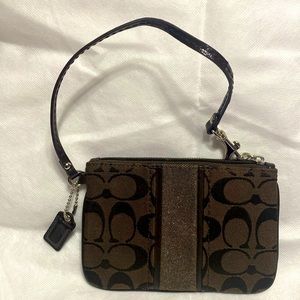 Coach Canvas Wristlet, NWOT